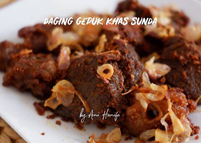 Resep Daging Gepuk Khas Sunda Oleh Aini Hanifa Cookpad 