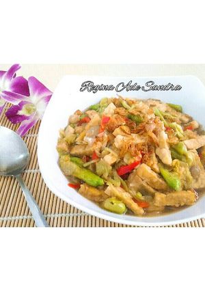 Foto resep Tumis Kembang Turi - Tempe Saos Tiram