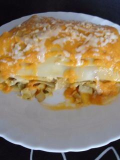 Una foto de Lasaña de verduras