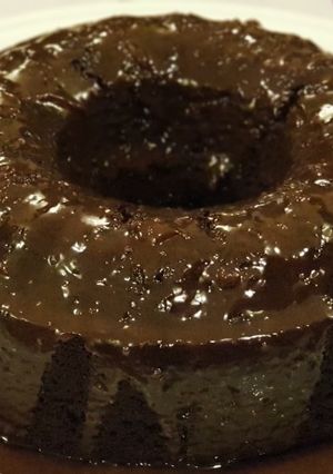 صورة لوصفة كيكة الشوكولاته بدون بيض