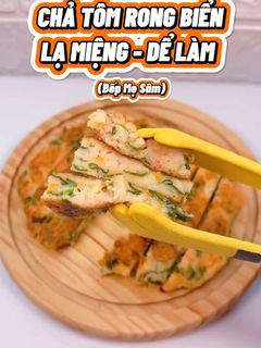 Hình của món Chả tôm rong biển.