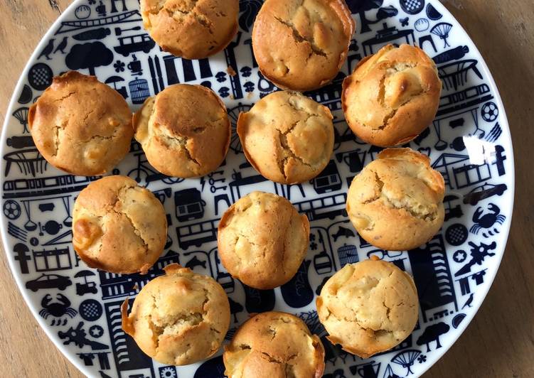 Comment faire Préparer Délicieuse Muffins pommes noisettes