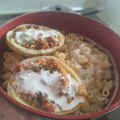 A picture of Stuffed Potato Boats.