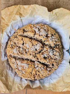 Una foto de Pan de grano de trigo sarraceno con Psyllium 🍞de larga ferm., más fibra, menor I. G., sin gluten
