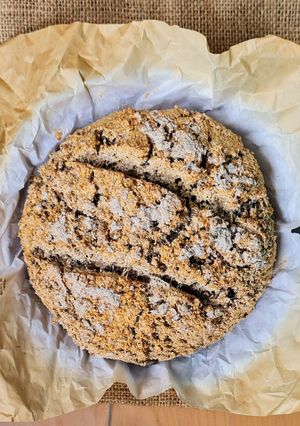 Una foto de Pan de grano de trigo sarraceno con Psyllium 🍞de larga ferm., más fibra, menor I. G., sin gluten