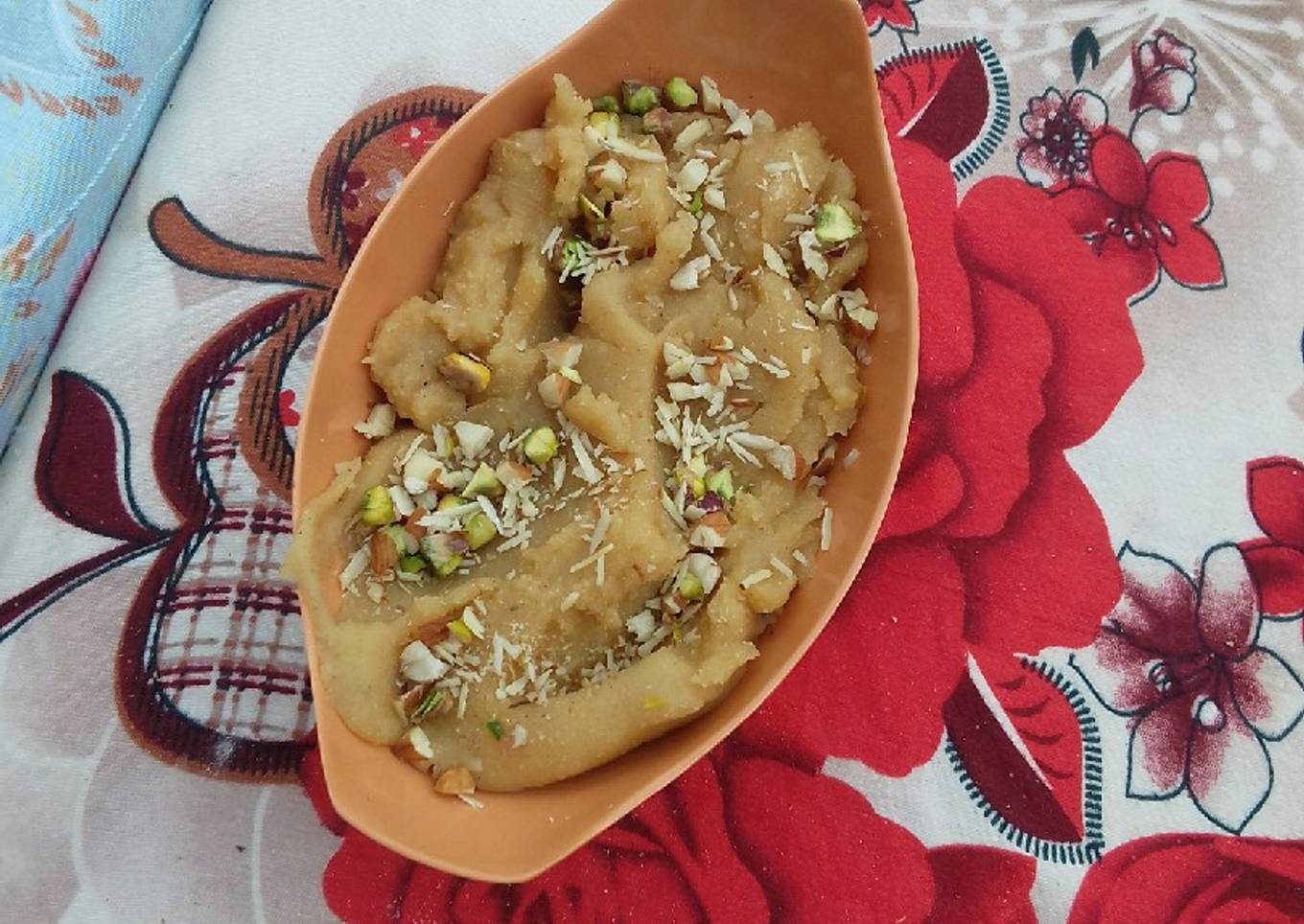 Rice flour halwa