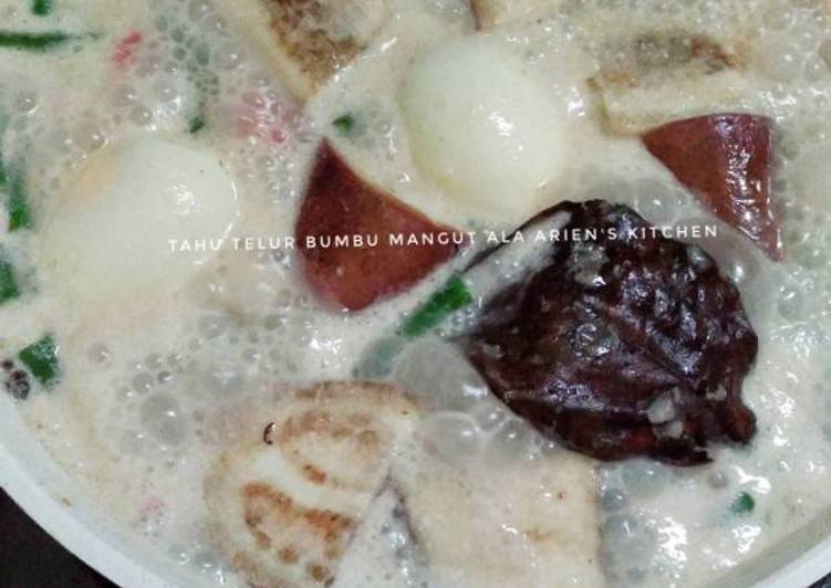 Tahu telur bumbu mangut