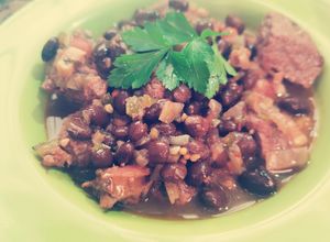 Una foto de Feijoada sin cerdo