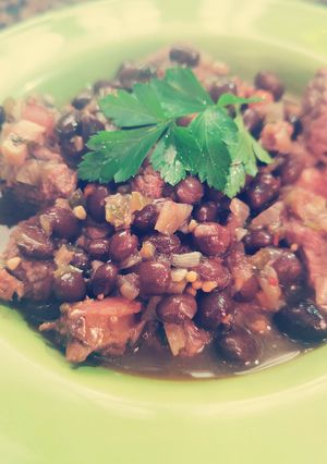 Una foto de Feijoada sin cerdo