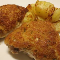 A picture of Fluffy's crispy gratin roast.