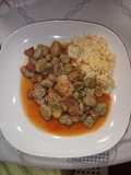 Favas com carne de vaca