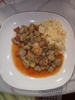Foto de Favas com carne de vaca