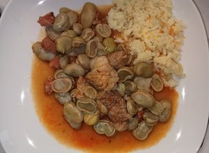 Foto de Favas com carne de vaca