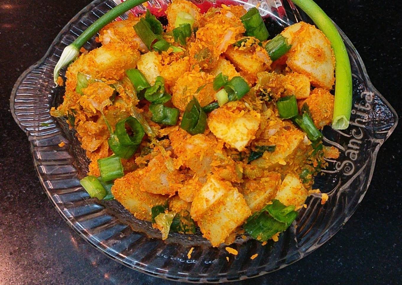 Spring Onion Poriyal/Spring Onion Stir Fry