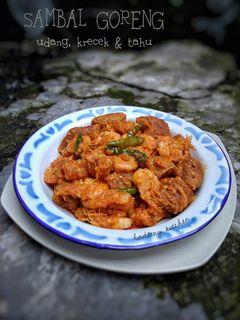 Foto resep Sambal Goreng Udang, Krecek & Tahu