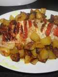 Solomillo de pavo tipo hasselback