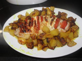 Solomillo de pavo tipo hasselback