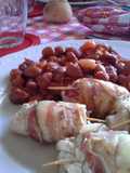 Involtini di pollo e fagioli alla texana