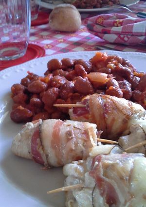 Foto di Involtini di pollo e fagioli alla texana