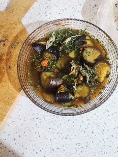 عکسی از دستور ترشی بادمجان 🍆