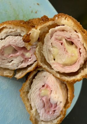 Pulyka cordon blue recept fotója