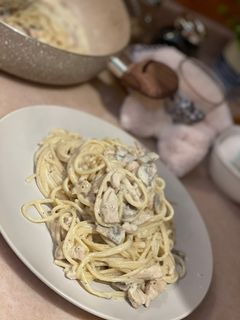 صورة لوصفة باستا بالدجاج 🍝