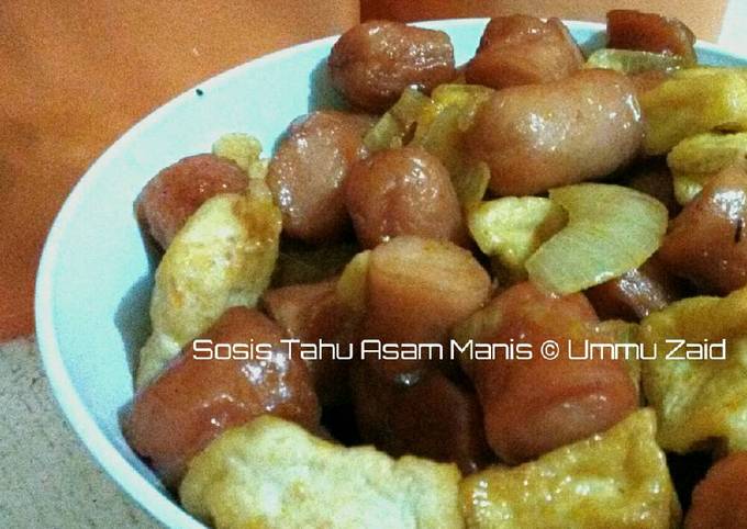 Resep Sosis Tahu Asam Manis Soooo Simple Oleh Dapur Ummu Zaid Cookpad