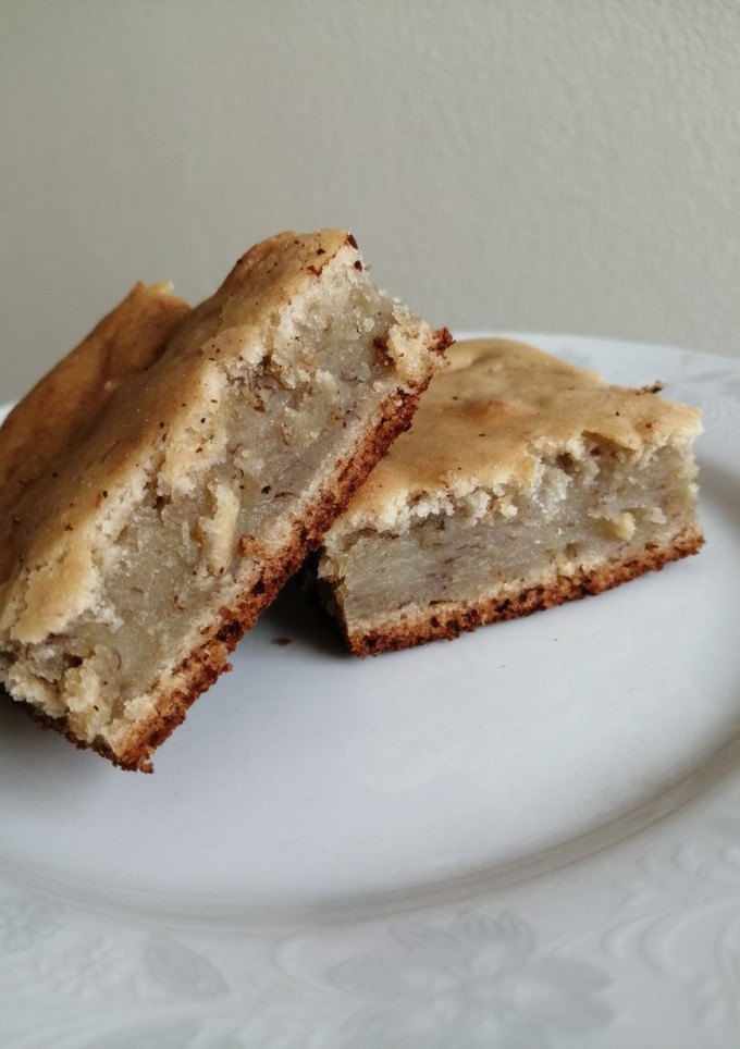 Una foto de QUEQUE sin huevo ni leche Banana-Manzana (tipo brownie)
