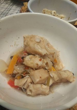 Una foto de Escabeche de pollo para conservas