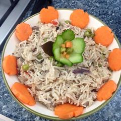 A picture of Pepper Peas pulao.