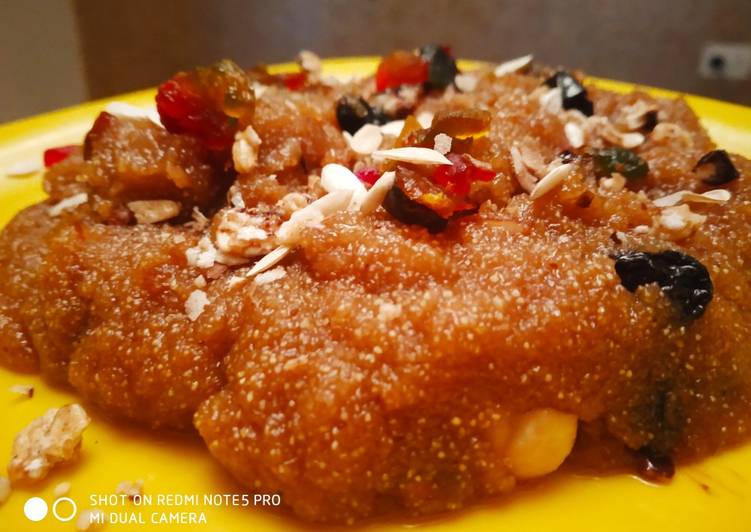 Suji besan halwa