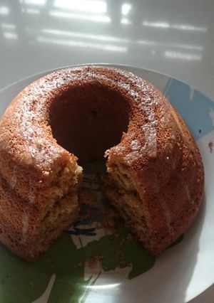 Una foto de Budín de harina integral