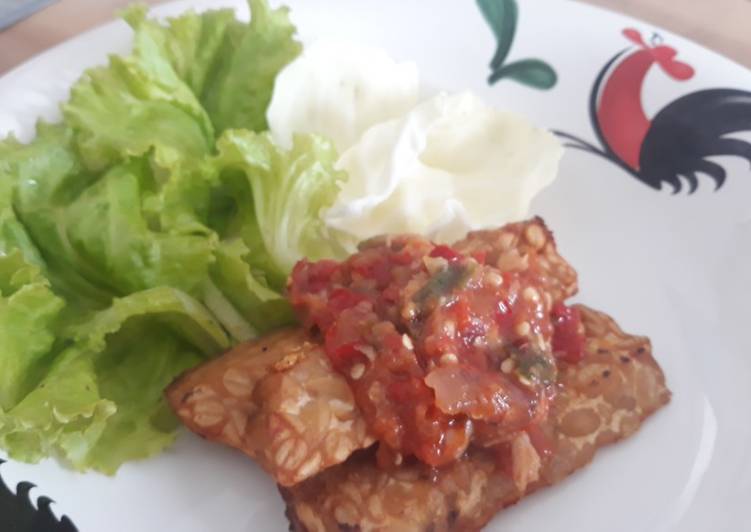 Resep Tempe penyet praktis Anti Gagal
