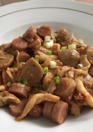 Foto resep Tumis Jamur Bakso Sosis