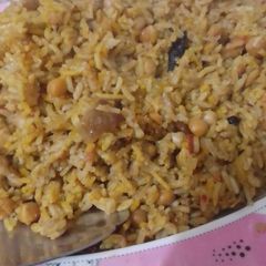 A picture of Punjabi style Chana Pulao 🍛🍛🍛.