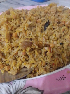 A picture of Punjabi style Chana Pulao 🍛🍛🍛.