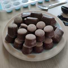 A picture of Homemade Chocolate Cubes.