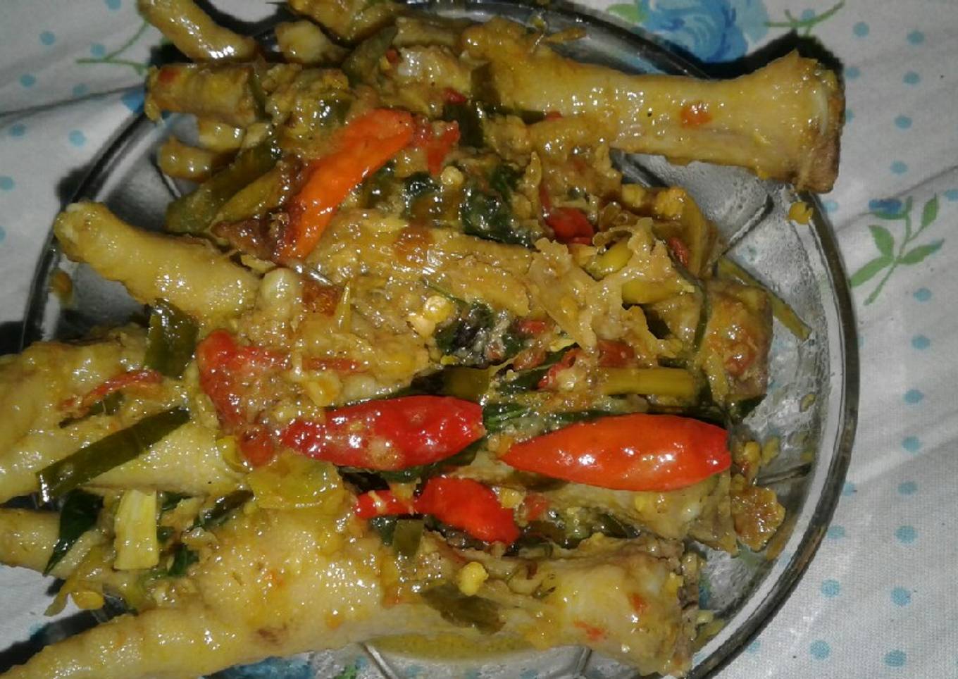 Ceker bumbu rica rica