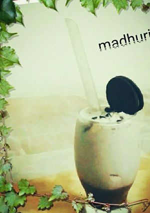 A picture of Oreo shake#cooksnap.