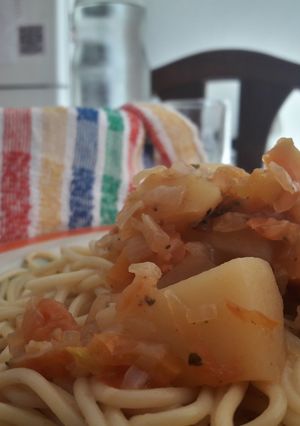 Una foto de Salsa "orange" con pollo