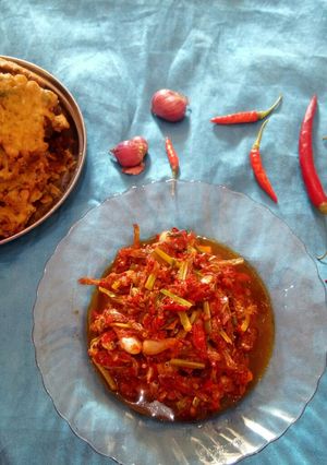 Foto resep Sambal bawang rambut + teri