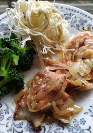 Foto resep Salmon teriyaki halal
