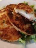 Mezze lune di patate con mozzarella e salmone