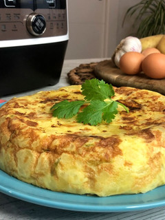 Una foto de Tortilla de patata y calabacín en olla FussionCook FC7Smart