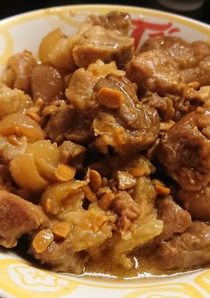 Hình của món Bắp giò heo nấu tương đậu.