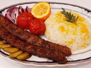 چلو کباب کوبیده