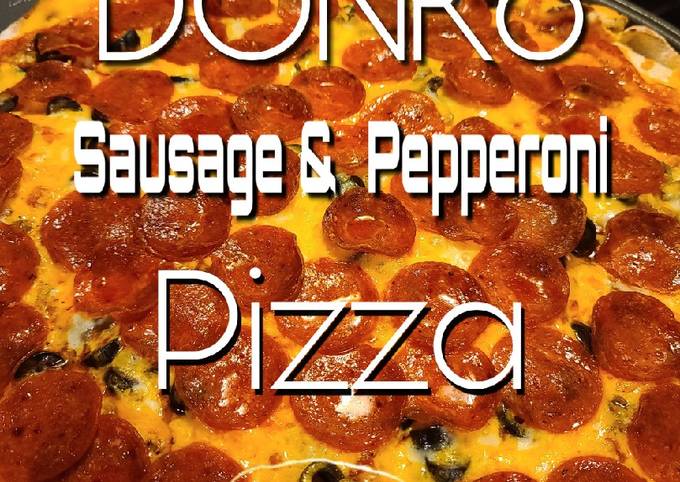 How to Prepare Popular Sausage &amp;amp; Pepperoni Pizza for Dinner Recipe