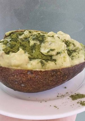 Hình của món Bơ dầm Matcha.
