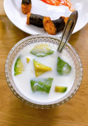 Hình của món Trà sữa bơ ủ lạnh 🧋🥑.