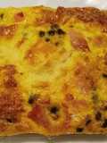Sformato di frittata salmone e piselli